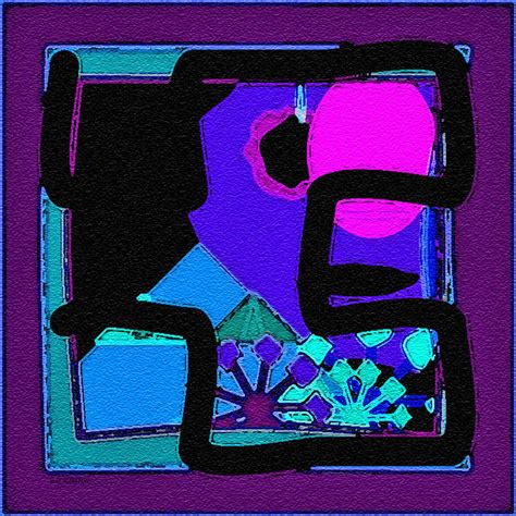 Purple Square Maze Digital Art By Dee Flouton Fine Art America