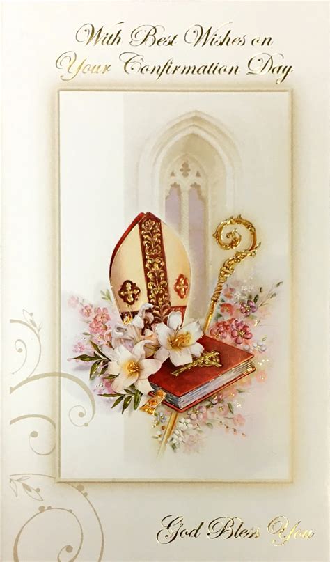 With Best Wishes On Your Confirmation Day Greeting Card 11 3204