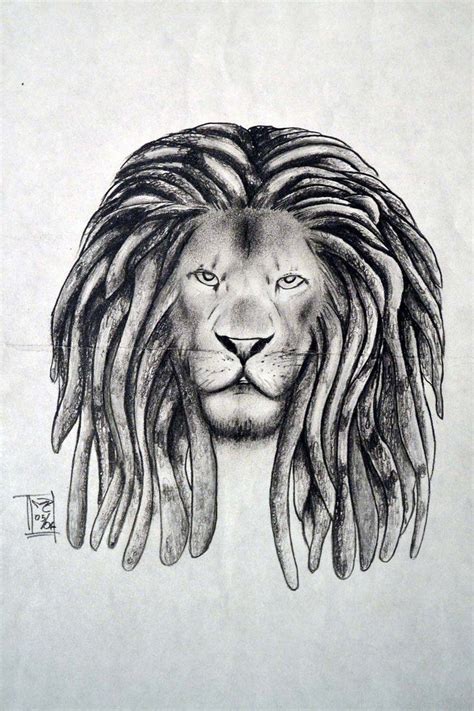 Rasta Lion Head Stencil