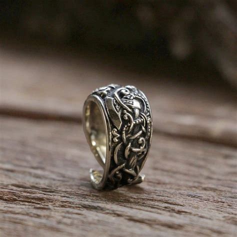 Odin Axe Ax Ring For Men Made Of Sterling Silver 925 Viking Etsy