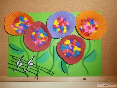 Cupcake Liner Craft Idea For Kids Crafts And Worksheets For Preschool