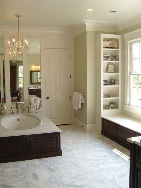 Bathroom tile floors are durable: Colonial Floor Plan Master Bathroom | Plan 024S-0022 ...