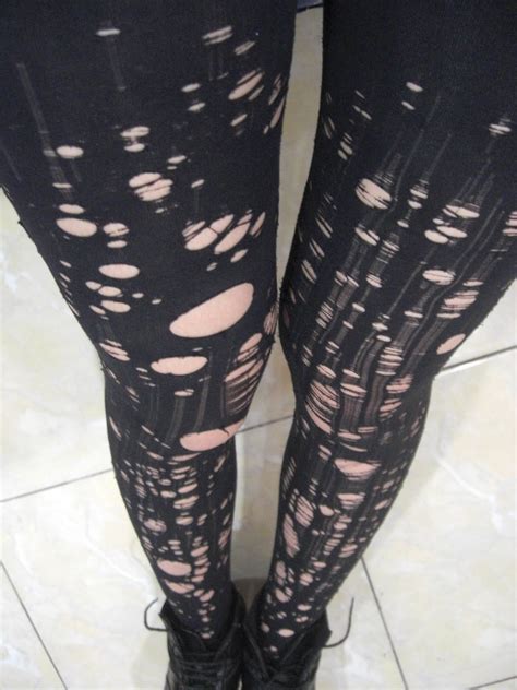 Fashionmylegs The Tights And Hosiery Blog How To Diy Ripped Tights Tutorial Ripped Tights