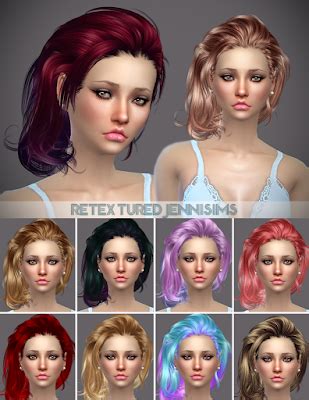 My Sims Blog Newsea Hair Retexture For Females By JenniSims