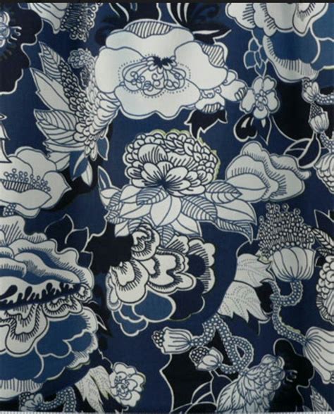 The smart french navy background has a beautifully soft finish, contrasting against the smother woven floral design. Pin by Chrissy August on Blue and white inspo | Blue and ...