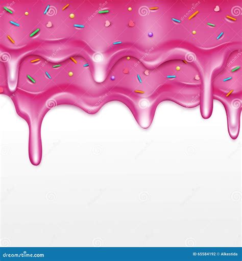 Vector Icing With Sprinkles Element For Design