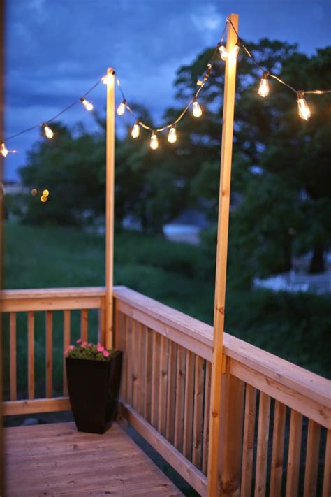 String Lights On Deck Railing Bulbs Ideas