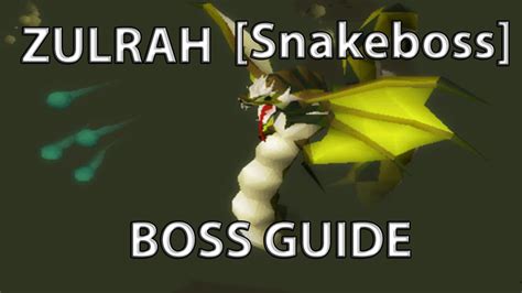 Oldschool Runescape In Depth Zulrah Snake Boss Guide Youtube