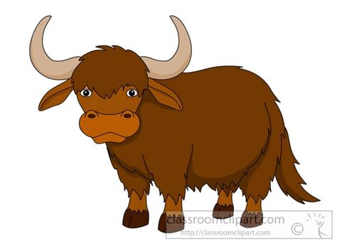 Yak Clipart Clipart Young Brown Yak Clipart 58199 Classroom Clipart