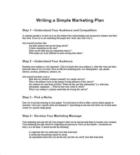 Simple Marketing Proposal Template Ten Outrageous Ideas For Your Simple