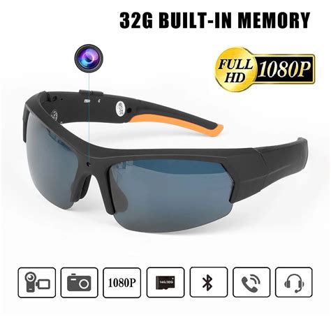 Et Sunglasses Camera Headset Hd1080p Smart Mini Camera Glasses