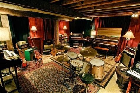 How to Make the Most of an Unfinished Basement | Music studio room ...
