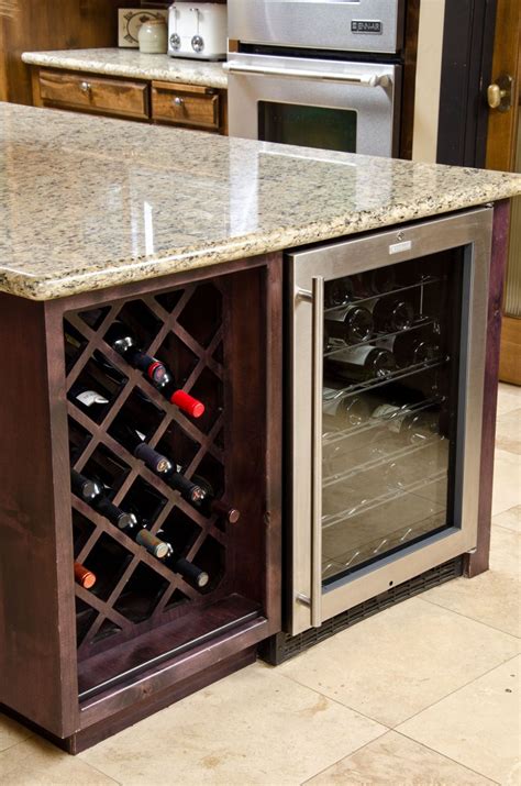 Very Pretty Cooler And Rack Wine Kitchen Built In Wine Rack