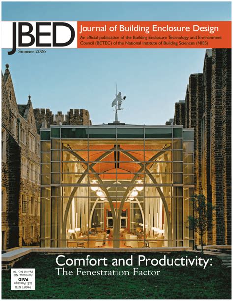 Jbed Journal Of Building Enclosure Design
