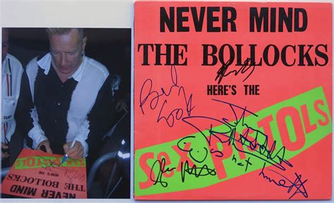 Sex Pistols Fully Autographed “never Mind The Bollocks