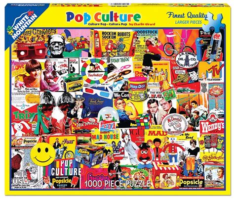 It reminds me of being in india as a kid. Pop Culture, 1000 Pieces, White Mountain | Puzzle Warehouse