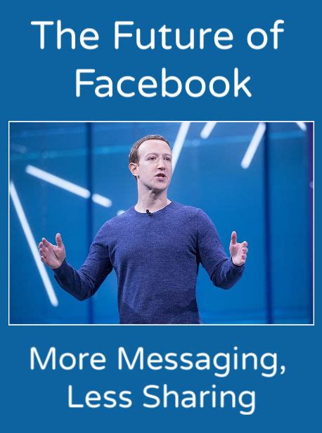 The Future Of Facebook More Messaging Less Sharing The Wonder Of Tech