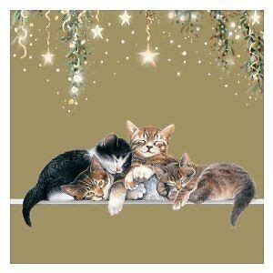 Best wishes for a happy holiday! Cat Christmas Cards Pack | eBay