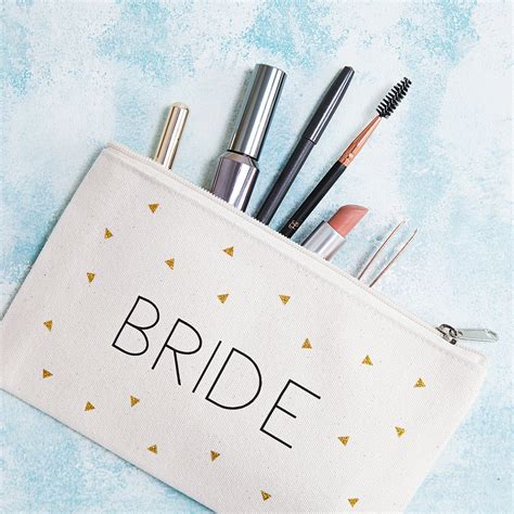 Bride Makeup Bag Bridal Makeup Bag Wedding Makeup Bag Etsy