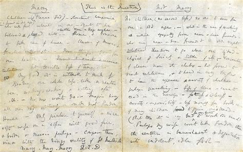 Charles Darwin Creates A Handwritten List Of Arguments For And Against
