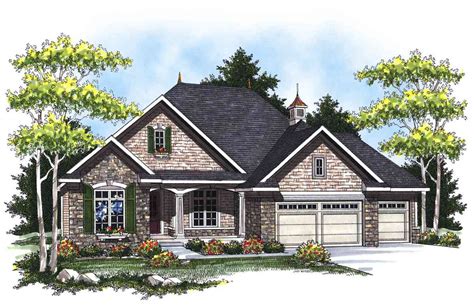 They are generally wider than they are deep, and may display the influence of. Country French Ranch Home Plan - 89265AH | Architectural ...