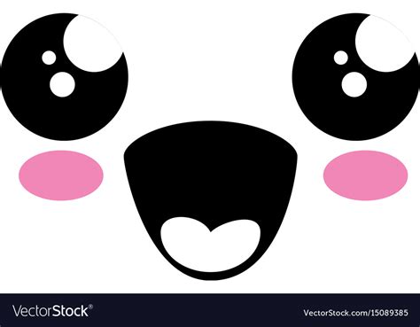 Kawaii Face Svg Free Kawaii Cute Happy Face With Mouth And Cheeks