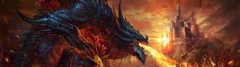 Dual Screen Dragon Wallpapers Top Free Dual Screen Dragon Backgrounds