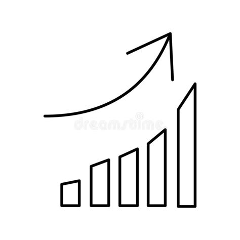Growth Chart Vector Icon Which Can Easily Modify Or Edit Stock Vector