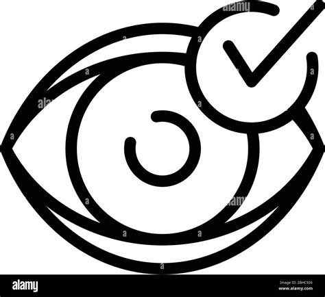 Diagnosis Eyesight Icon Outline Style Stock Vector Image And Art Alamy