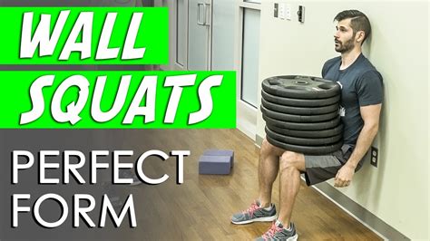Wall Squatssits With 360lbs Perfect Technique With Personal Trainer