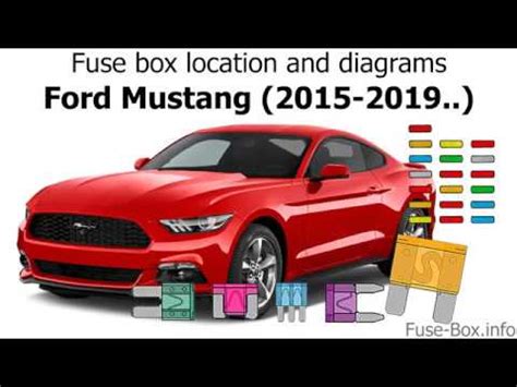 2015 mustang gt fuse box diagram. Fuse box location and diagrams: Ford Mustang (2015-2019..) - YouTube