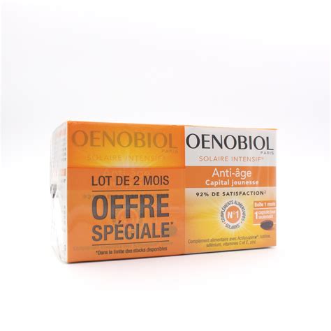 Oenobiol Solaire Intensif® Anti Age 2 X 30 Capsules De Oenobiol