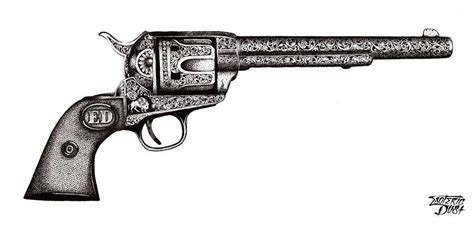 Colt Revolver Tattoo Designs