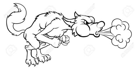 The big bad wolf appeared on the cards of three decks, those headlined by donald duck, mickey mouse and, naturally, the three little pigs. Big Bad Wolf Drawing at GetDrawings | Free download