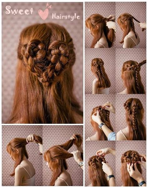 the most romantic hairstyle heart braid alldaychic