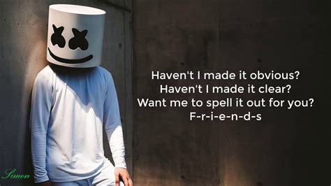Marshmello & Anne-Marie - FRIENDS(Lyrics) - YouTube