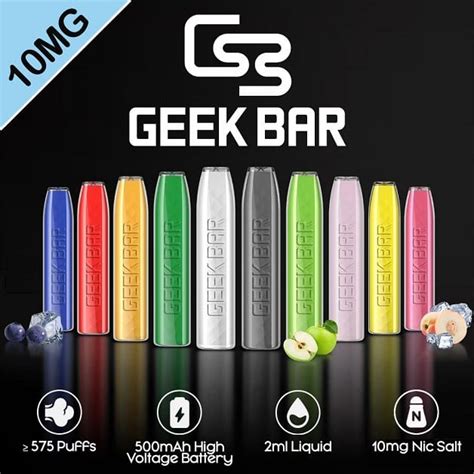 Geekvape Geek Bar Disposable Vape Pod 10mg Heat Not Burn