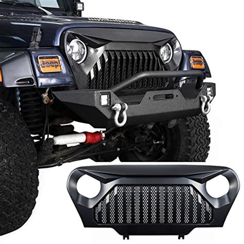 U Box Jeep Tj Front Gladiator Vader Grille Grill Overlay Cover In Matte