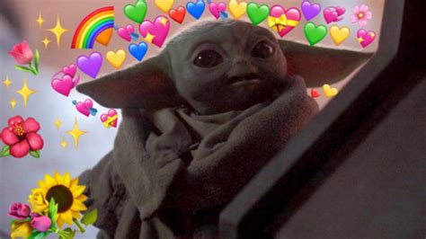 There Wasnt A Baby Yoda Heart Eye Meme So I Made This For My