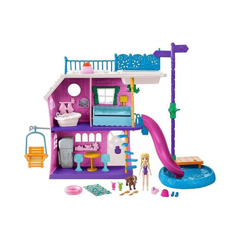 Mattel Polly Pocket Lil Lake House Playset Authyshop