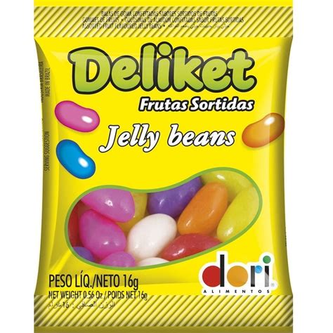Bala De Goma Deliket Frutas Sortidas Jelly Beans Dori X G J A Doces Distribuidora De
