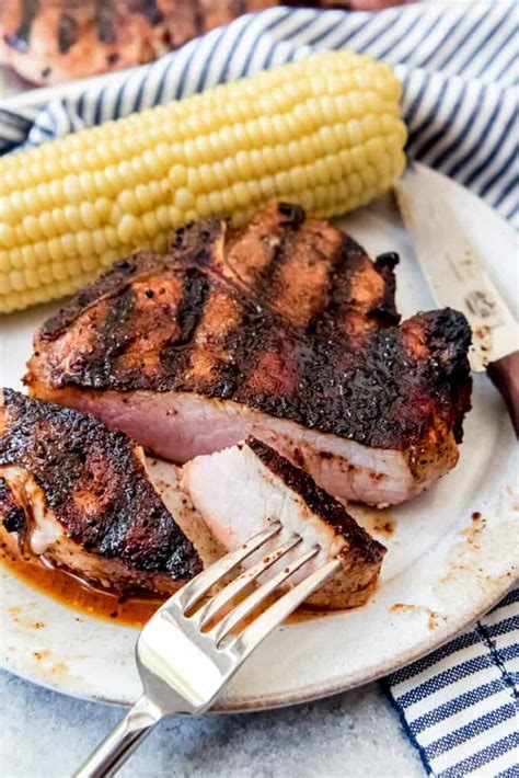 Perfect Grilled Pork Chops With Sweet BBQ Rub House Of Nash Eats