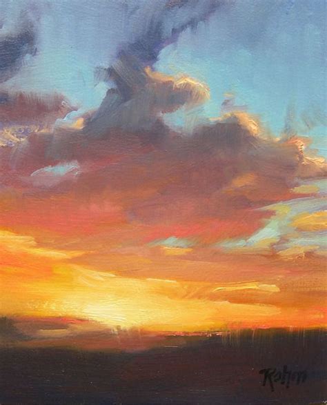 Pin By Betsy Tasker On Landscape Oil Paintings Sunset Painting Sky