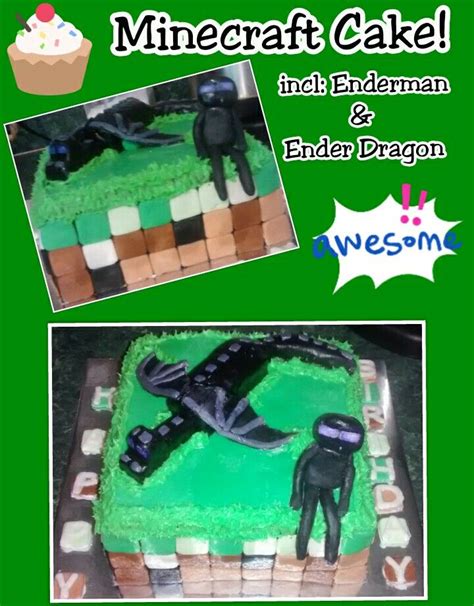 Minecraft Ender Dragon Minecraft Cake Minecraft Party Minecraft Ender Dragon