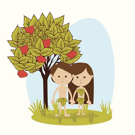 110 Adam And Eve Bible Cartoon Stock Illustrations Royalty Free