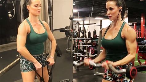 Female Bicep And Tricep Workout Female Shoulder Workout At Gym Female