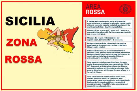 Sicilia zona rossa. Cosa significa e cosa posso fare ...