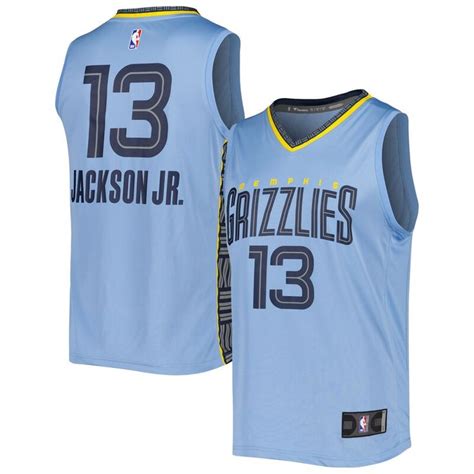 Mens Fanatics Branded Jaren Jackson Jr Light Blue Memphis Grizzlies