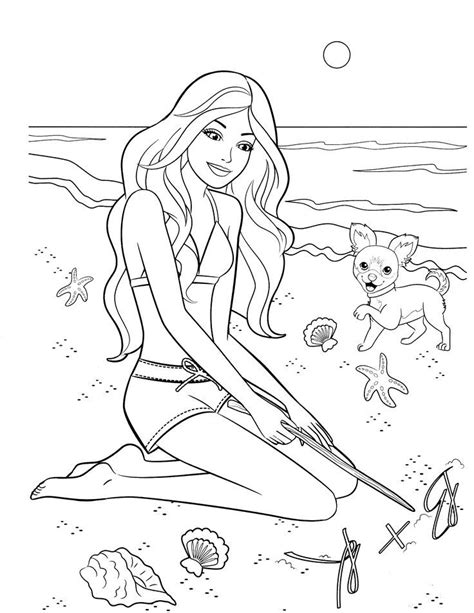 Kelly is barbie's younger sister. Barbie Coloring Pages | Barbie coloring pages, Princess ...
