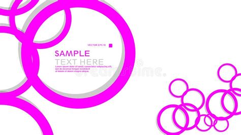 Simple Circles Background Vector Graphic Design On Eps 10 Stock Vector